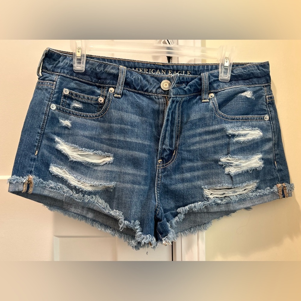 American Eagle Women’s Tomgirl Shortie Jean Shorts - Size 10